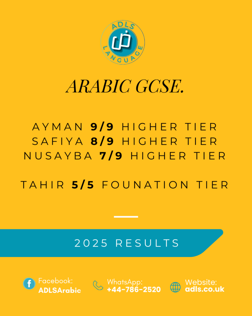 GCSE Arabic Exam Results 2025